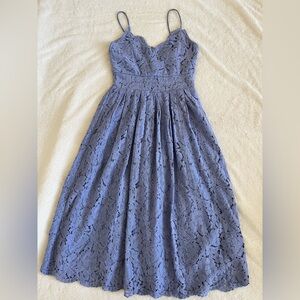 SOLD- Periwinkle Lace Dress